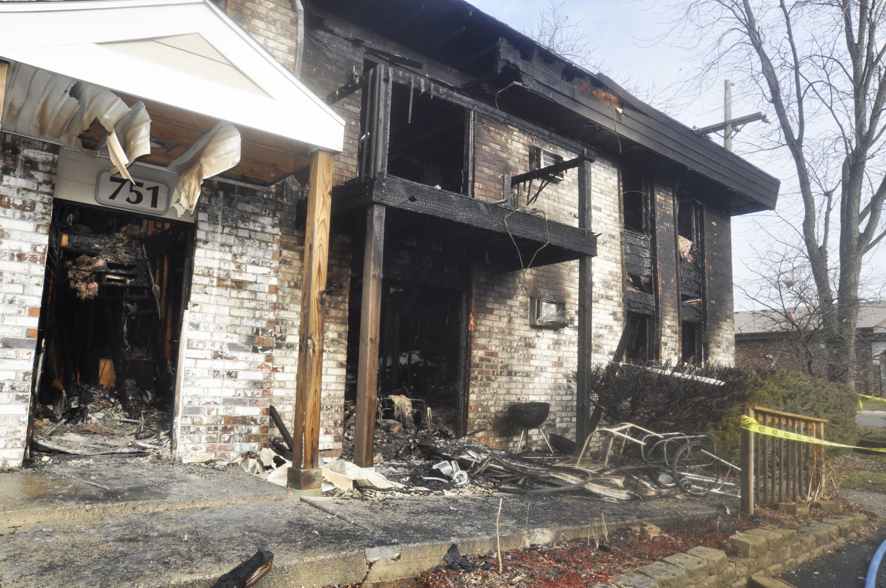 Pebblebrook Apartments building damage